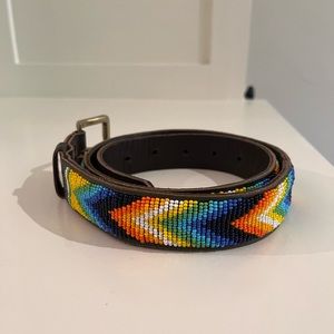 Sid Mashburn 1.25” African Beaded Belt